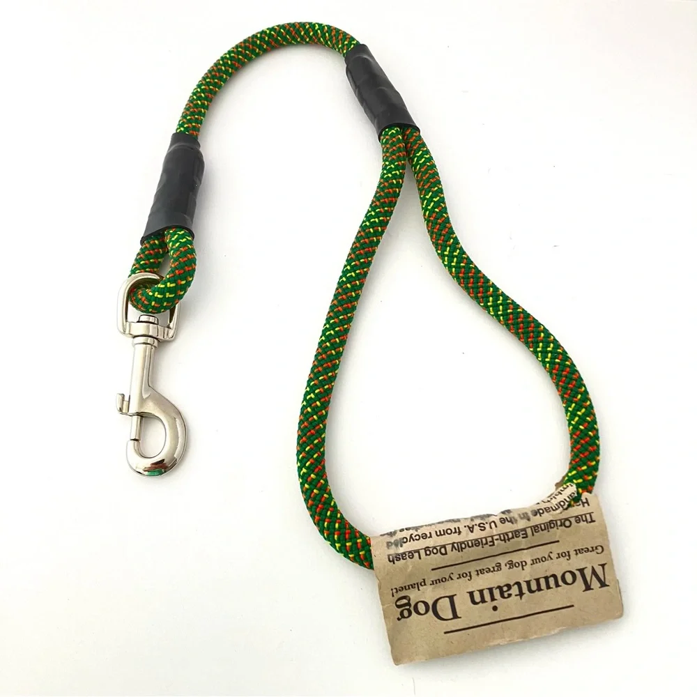 Green Rope Dog Leash - Eco-Friendly Durable Lead